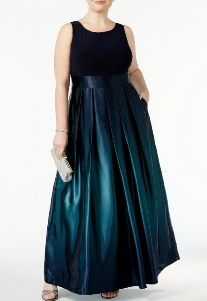 NWOT PLUS SZ 18 OMBRE R&M RICHARDS DRESS
